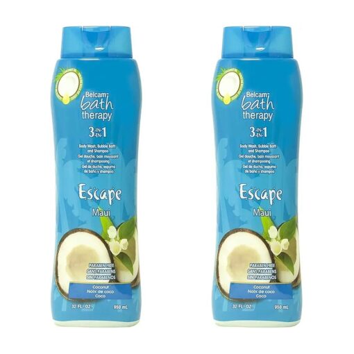 Body Wash and Shampoo, Maui Coconot, 32 Fl Oz, F59820A ( Pack of 2 )