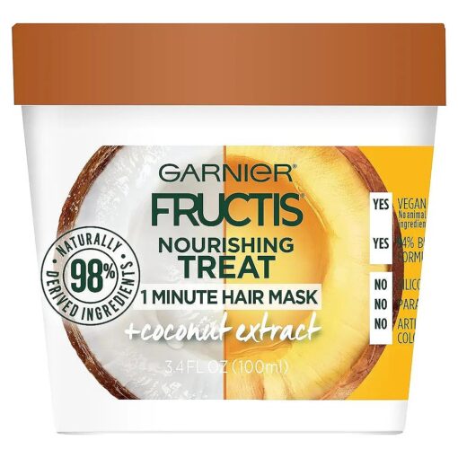 Garnier Fructis Coconut Hair Treat Mask, 3.4 fl, oz .