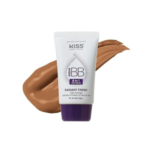 Aqua BB Cream 8-in-1 Multi Function Cover and Care Beauty Balm, Korean Skin Care Argan Oil Infused, Radiant Finish, Hydrating Full Coverage BB Cream 1.42 Fl Oz ( Coconut )