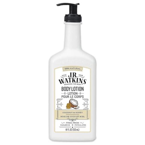 J.R. Watkins Coconut Milk and Honey Daily Moisturizing Lotion, 18 Ounces