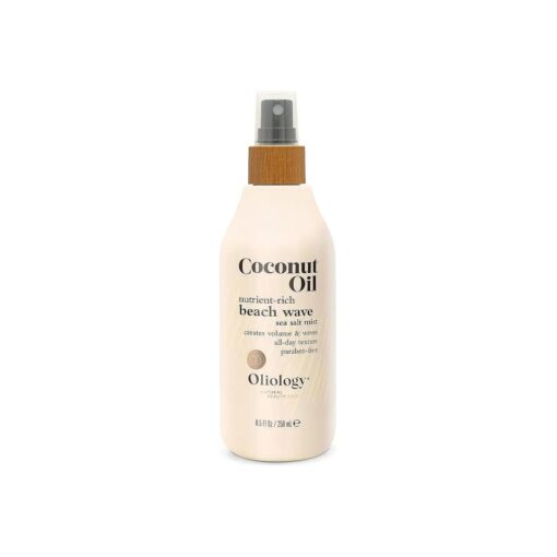 Coconut Oil Beach Wave Sea Salt Mist Spray - Creates Volume and Tousled Waves, Texture and Style that Lasts All Day ( 8 Oz )