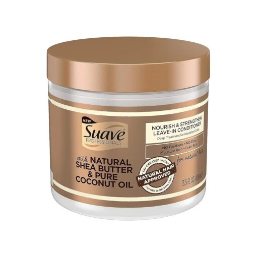 Suave Professionals Natural Shea Butter Coconut Nourish & Strengthen Leave-In Conditioner 13.5 fl oz