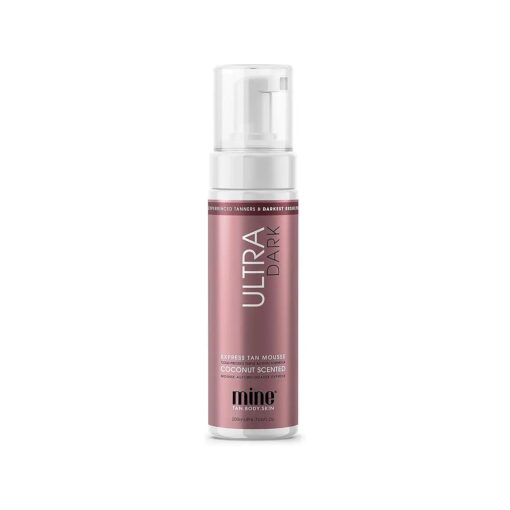 MineTan Ultra Dark Self Tanner Mousse - Clean, Sunless Tanner For An Iconic Beach Bronze & Glowing Skin Finish, Body + Face Tanner, No Fake Tan Smell, Coconut Scented Self Tan, 200ml