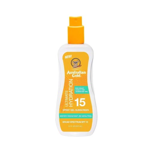 Spray Gel Sunscreen, Hydrate Skin, Broad Spectrum, Water Resistant, Non-Greasy, Oxybenzone Free, Cruelty Free, SPF 15, Moisturize-Max New Coconut, 8 Fl Oz ( A70889 )