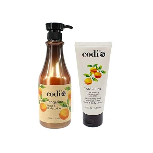 Codi Tangerine Hand & Body Lotion Duo 3.3 oz + 25 oz