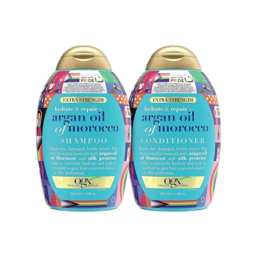 OGX Argan Oil of Morocco Extra Strength Shampoo & Conditioner, 2 Pack