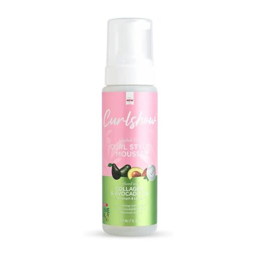 ORS Olive Oil Curlshow Curl Style Mousse Infused with Collagen & Avocado Oil for Strength & Length, Alcohol Free ( 7.0 oz )