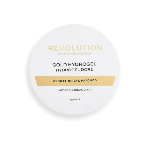 Revolution Skincare London, Gold Hydrogel, Hydrating Eye Patches, with Colloidal Gold, Eye Patches, 60 Pcs