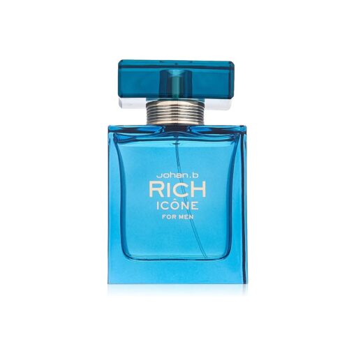 Johan B, Rich Icone for Men Eau De Toilette Spray, 3 Ounce