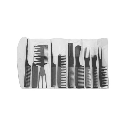 Diane D7901 Assorted Comb Kit - 10 PC Set ( Black )