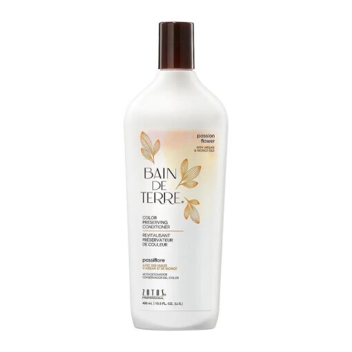 Bain de Terre Color Preserving Conditioner | Passion Flower | Protects & Maintains Color-Treated Hair | Argan & Monoi Oils | Paraben Free | Color-Safe