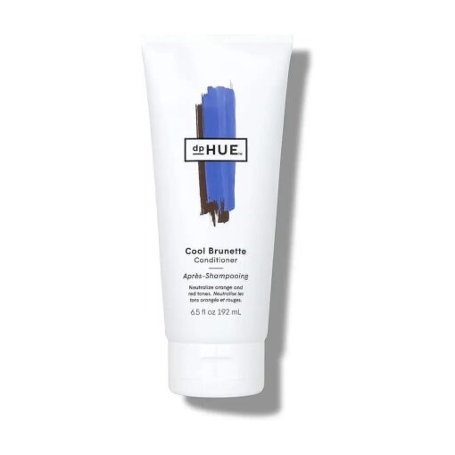 dpHUE Cool Brunette Conditioner, 6.5 oz - Blue Pigments to Neutralize Unwanted Orange, Red, Brassy Tones - Hydrates & Conditions for Soft, Shiny Hair & Detangles Strands - Gluten-Free