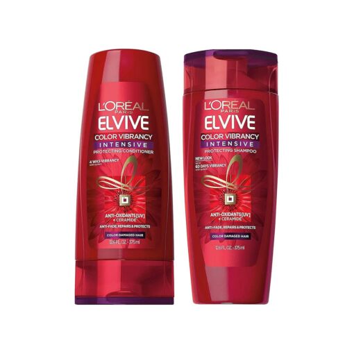 L'Oreal Paris Elvive Color Vibrancy Protecting Shampoo and Conditioner Set, 12.6 Ounce Each