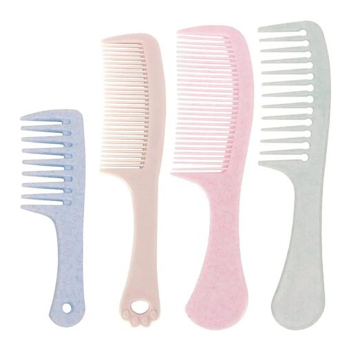 Professional Hair Comb Set Colour Fine Rat Tail Curly Comb Styling Hair Brushes for Women & Men Hair Tool Accessories ( 4Pack Colorful )