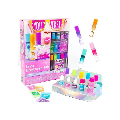 Just My Style You * niverse Lava Lip Gloss Lab, At-Home STEM Kits For Kids Age 6 And Up, Makeup Kits, DIY, Activities for Birthday Parties, Sleepovers