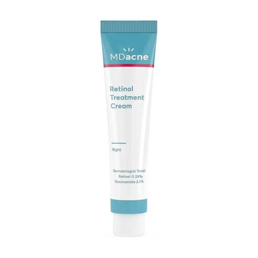 MDacne - Retinol 0.25 % and Niacinamide 2 % Cream, Reduces Blemishes and Improves Skin Texture without Irritation