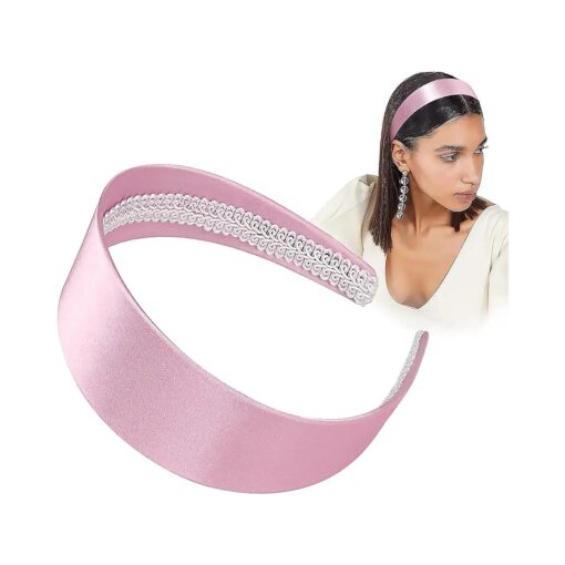 Ivyu Pink Headband Halloween Headbands for Women Girls Cute Beauty Fashion Hairbands Girls Vintage Head Hair Bands