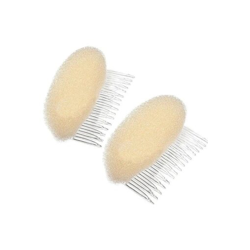 AnHua ( r ) 2PCS Charming BUMP IT UP Volume Inserts Do Beehive hair styler Insert Tool Hair Comb Black/Brown colors for choose Hot ( Beige )