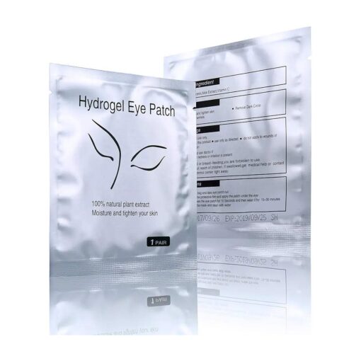 50 Pairs Set, Under Eye Pads, Comfy and Cool Under Eye Patches Gel Pad for Eyelash Extensions Eye Mask Beauty Tool