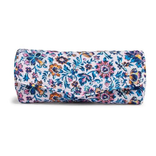 Vera Bradley Women 's Cotton on a Roll Makeup Brush & Pencil Case Cosmetic