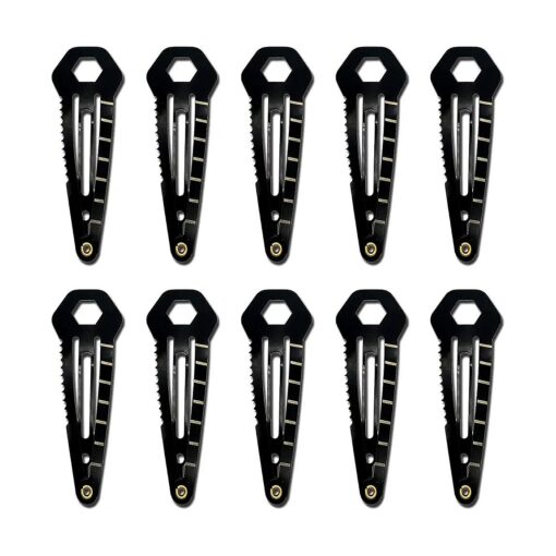 Haxtec Multi Tool Tactical Hair Clips - Multi-Functional EDC Survival Kit Christmas Gifts For Girls Women ( 10 Pack )