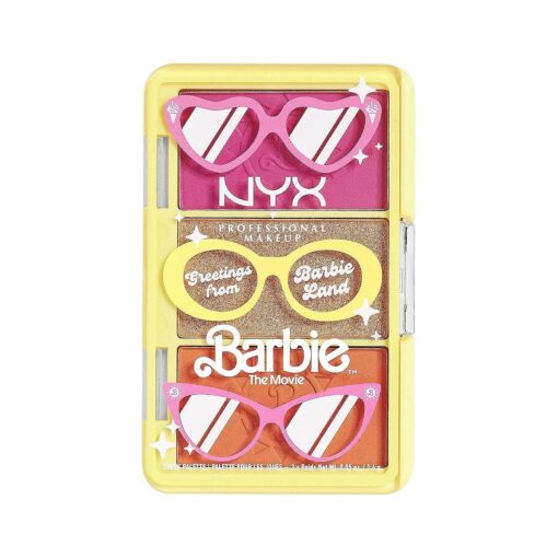 NYX PROFESSIONAL MAKEUP BARBIE, Mini Cheek Palette - Greeting From BARBIE Land