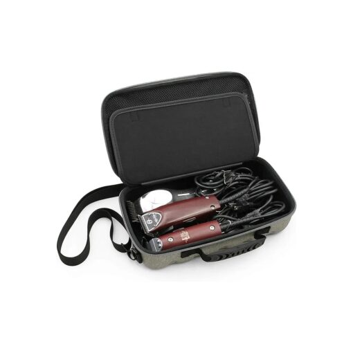 CASEMATIX Hair Clipper Case Holds Three Electric Clippers, Hair Buzzers, Trimmers, T-finishers - Travel Case for Barbers, Stylist and Hair Cutting Accessories