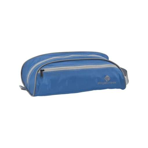 eagle creek Pack-It Specter Quick Trip Travel Toiletry Bag - Compact and Durable Organizer with Easy Open Full Zip Opening and Grab Handle for Hanging, Brilliant Blue - One Size