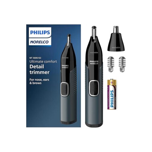 Philips Norelco Nose Trimmer 3000, for Nose, Ears Eyebrows, NT3600/62