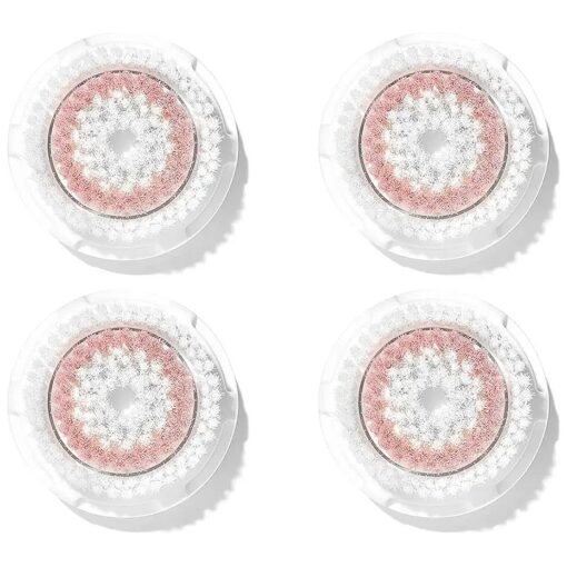 Clarisonic Brush Head Replacement | Radiance Facial Cleansing | Compatible with Mia 1, Mia 2, Mia Fit, Alpha Fit, Alpha Fit, Verified by Transparency,4 Count