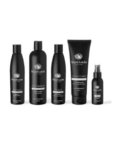 Complete Curly Hair Products Set by Royal Locks Two Curl Creams Curling Spray Sulphate and Paraben Free Shampoo and Conditioner