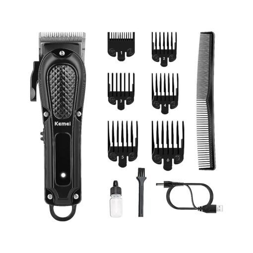 KEMEI Hair Clippers for Men, Professional Barber Clippers for Hair Cutting Cordless & Corded, Rechargeable Beard Trimmer, Gifts for Men