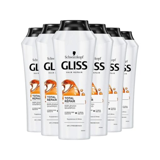 Schwarzkopf Gliss Total Repair 19 Shampoo 250 ml - Pack of 6