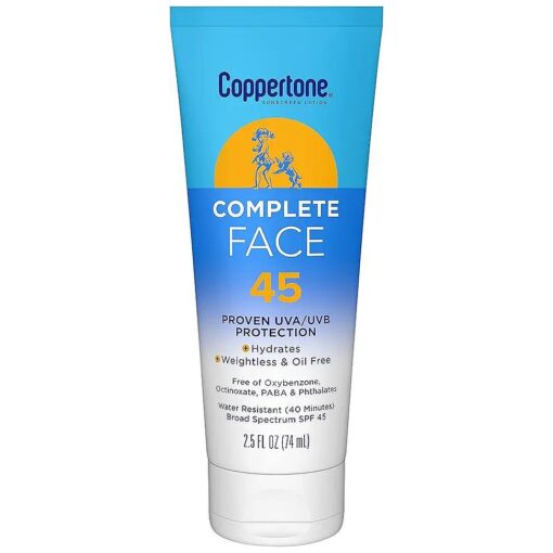 Complete SPF 45 Face Sunscreen, Water Resistant Face Sunscreen, 2.5 fl, oz .