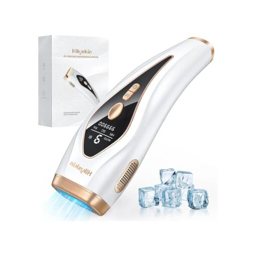 Hikyskin Laser Hair Removal with Cooling - Paliness 3 in 1 IPL Hair Removal for Women Men, 9 Energy Levels, at-Home Hair Removal Device for Whole Body ( White )