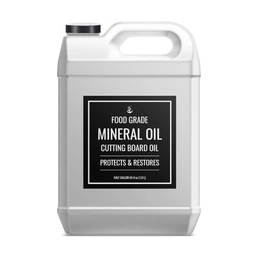 PURE ORIGINAL INGREDIENTS Mineral Oil ( Half Gallon, 64 fl oz ) for Cutting Boards, Butcher Blocks, Counter Tops, Wood Utensils