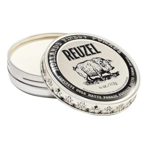 REUZEL Concrete Hold Matte Pomade, Makes Hair Polished, 4 oz