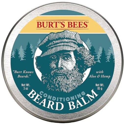 Burt 's Bees Conditioning Beard Balm with Aloe & Hemp, For Men, 3 Ounces