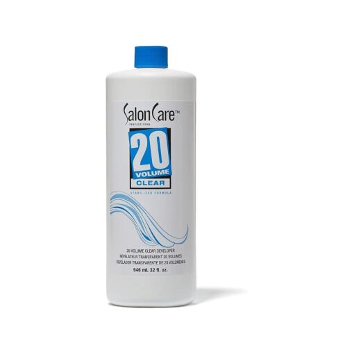 Salon Care 20 Volume Clear Developer, Superior Gray Coverage, Stabilized Formula for Consistent, Predictable Results, 32 Ounce