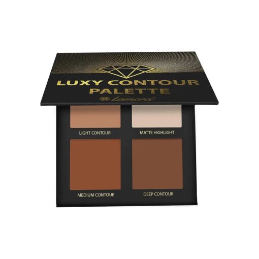 Contour Palette Powder Contour Kit - Contouring Makeup Palette With Mirror - 4 Highly Pigmented Matte Colors For Contouring And Highlighting - Vegan, Cruelty Free And Hypoallergenic