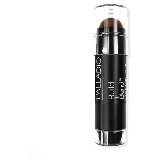 Palladio Contouring Makeup Stick BUILD + BLEND Contour Stick Makeup, Face Makeup for Perfect Sculpting Look, 0.23 Ounce ( Warm Brown )