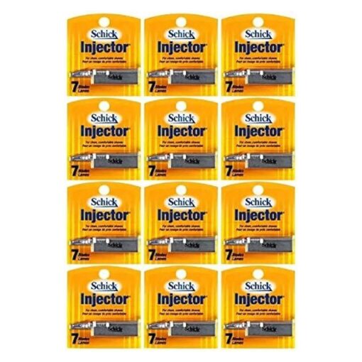 Schick Injector Blades - 1 Dozen of 7 Count Boxes = 84 Count