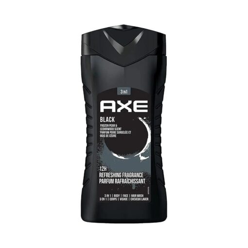 AXE Black- Frozen Pear & Cedarwood Scent 3 in 1 Body wash| Face wash| Hair wash