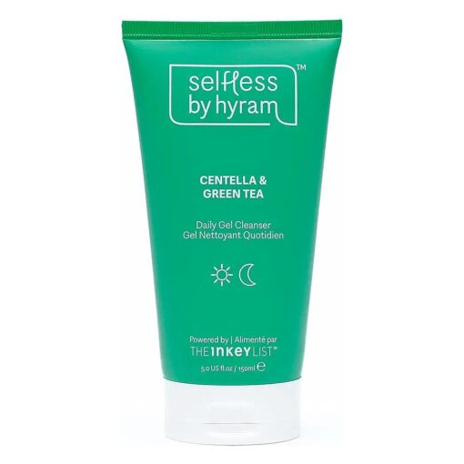 Selfless by Hyram Centella & Green Tea Hydrating Gel Cleanser, Gentle, Hydrating Daily face Cleanser with Antioxidants that Removes Makeup, For All Skin Types ( 5 fl oz )