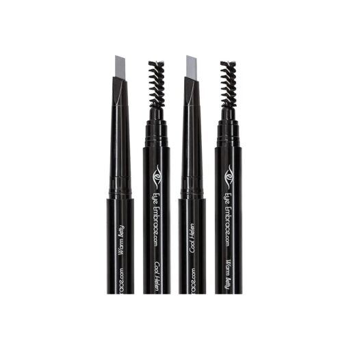 Light Gray Eyebrow Pencils : Warm Betty & Cool Helen 2 Pack Bundle - Waterproof, Double-Ended Automatic Angled Tip & Spoolie Brush, Cruelty-Free