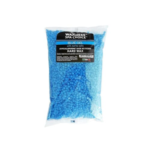 Waxness Spa Choice No Rosin Blue Gel Hard Wax Beads with Marine Salts 2.2 lb / 1 kg