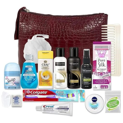 Convenience Kits International Women 's Premium 16 PC Travel Kit Featuring : Tresemme Hair Travel-Size Products and Hair and Bathing Essentials ( 8118 )