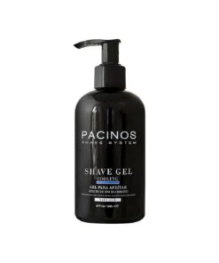 Pacinos Shave Gel - Clear Cooling Gel with Aloe Vera, Prevents Skin Irritation & Moisturizes, All Hair Types, 8 fl, oz .