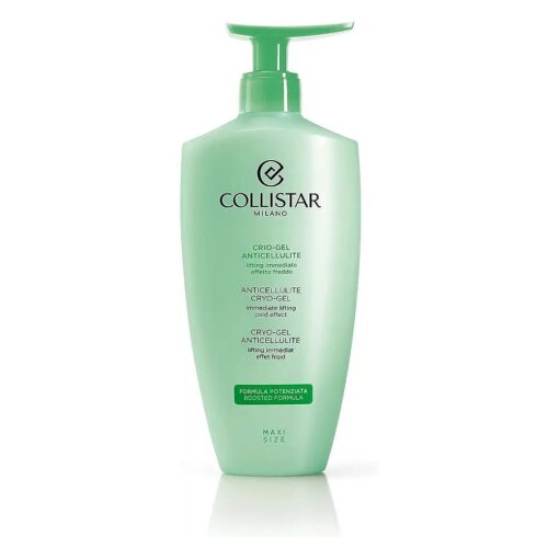 Collistar Anti-Cellulite Kryo Gel Body Cream with Cooling Effect, Stimulates Microcirculation and Fluid Drainage for Orange Peel, Heavy Legs and Sensitive Capillaries 400ml