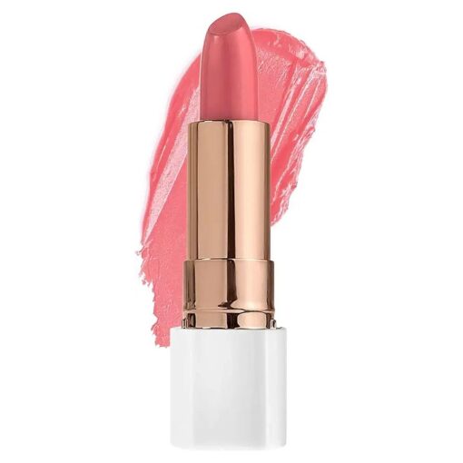 FLOWER BEAUTY By Drew Barrymore Petal Pout Lipstick - Nourishing & Highly Pigmented Lip Color with Antioxidants, Matte Finish - Coral Crush